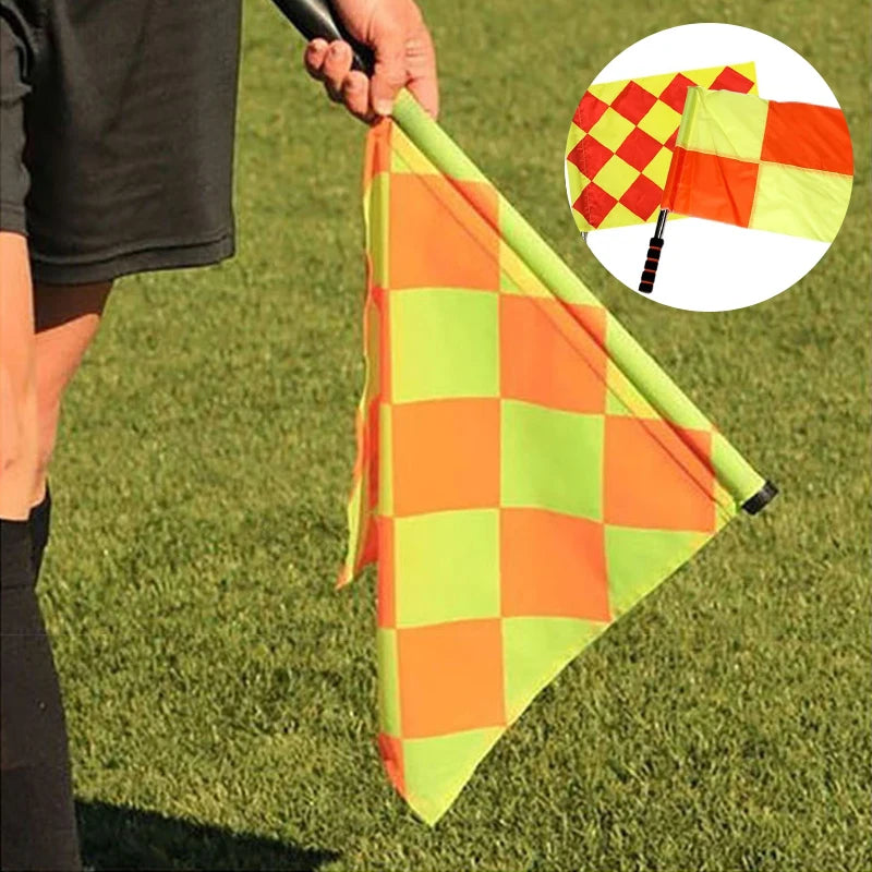 Soccer Referee Flag The Competition Fair Play Use Sports Match Outdoor Football Trainning Linesman Flags Referee Equipment