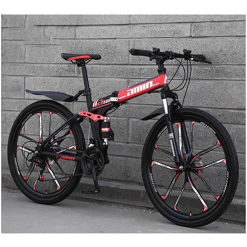 Variable Speed Mountain Bike for Adult Folding Off-Road Road Scooter Shock-absorbing Disc Brake 2024 DropShipping Cycling City