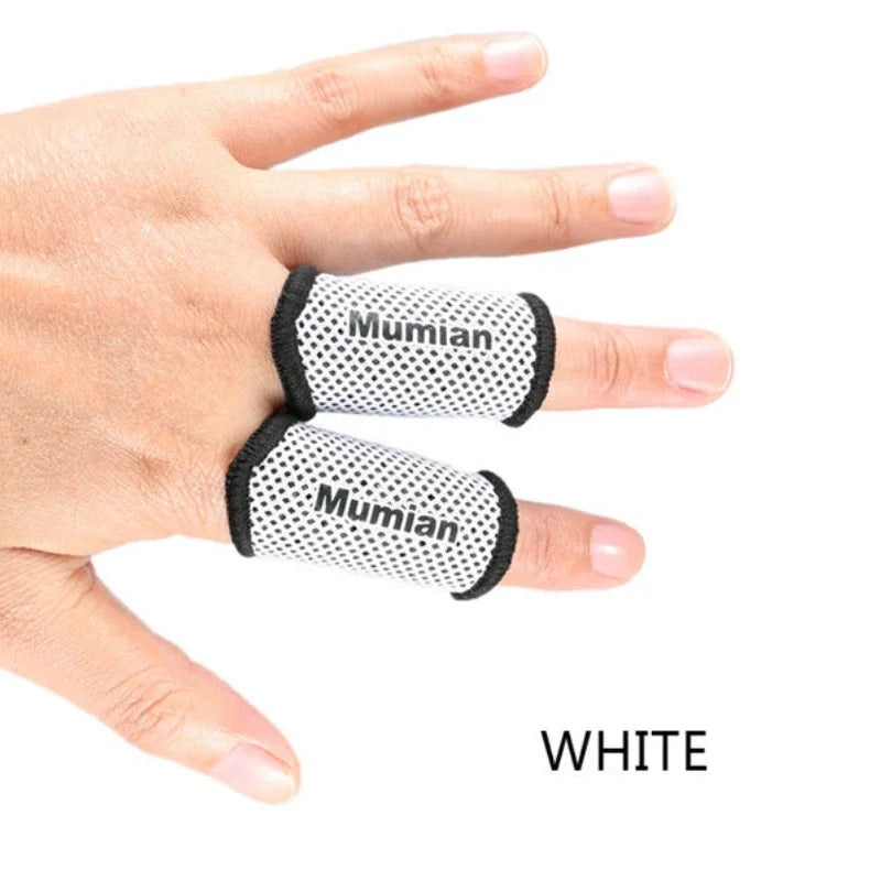 CEOI GWOK 2PCS Stretchy Finger Sleeve Support Wrap Arthritis Guard Volleyball Basketball Sports -intl