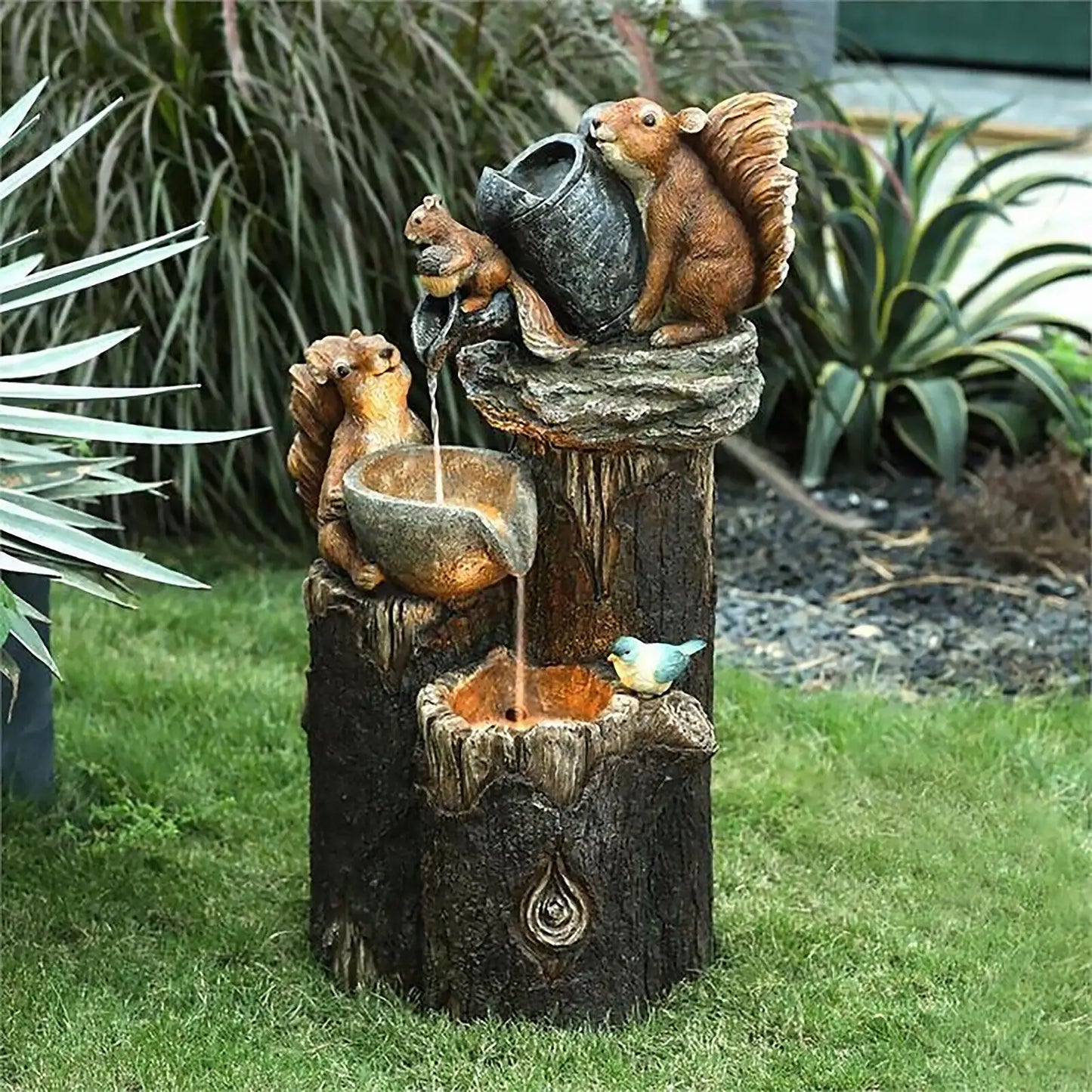 Solar Powered Squirrel LED Light Garden Ornament Animal Lamp Outdoor Patio Decor LED Solar Light Outdoor Decorations