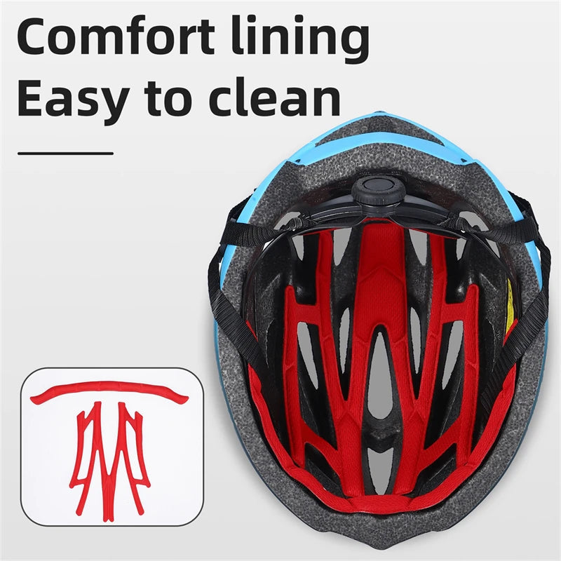 WEST BIKING Integrated Lightweight Bicycle Helmet MTB Road Bike Men Women Safety Helmet Racing Triathlon 7 Colors Cycling Helmet