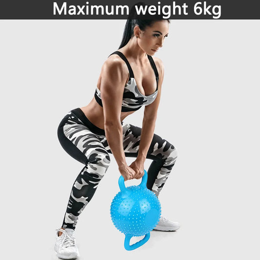 12LBS Water Kettle Bell Adjustable Weight Yoga Workout Fitness Kettlebells for exercise Pilates Massage Gym Equipment Training