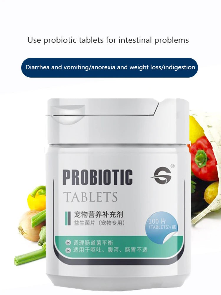 Probiotics for Pet Dogs Gastrointestinal Bao Cat Digestive Tablets