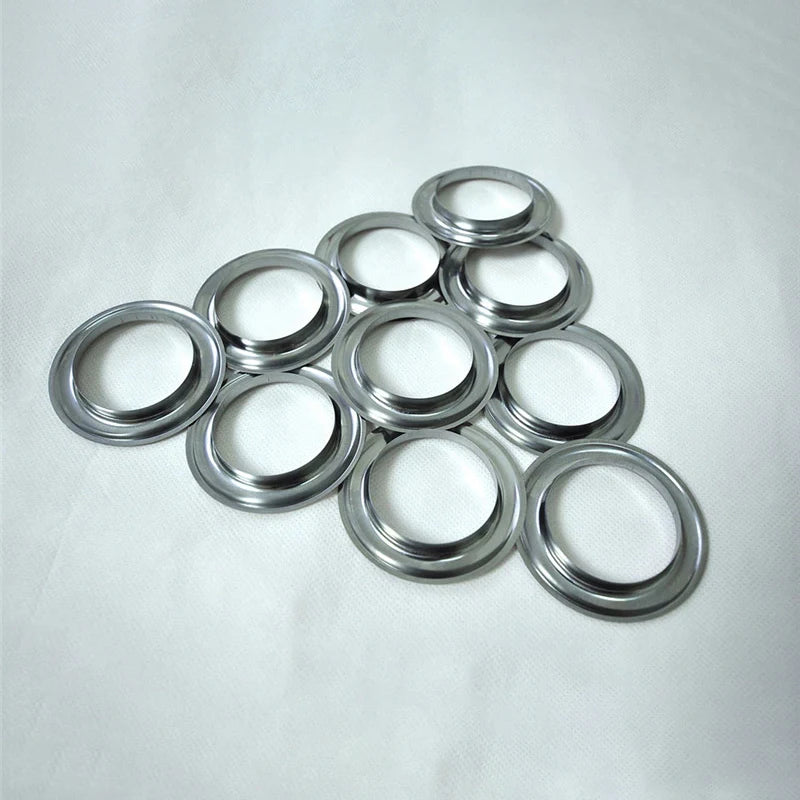 120Pcs Eyelets Curtain Grommet Ring Plastic Curtain Ring Home DIY Manual Installation Roman Rod Muffler Ring Curtain Accessories