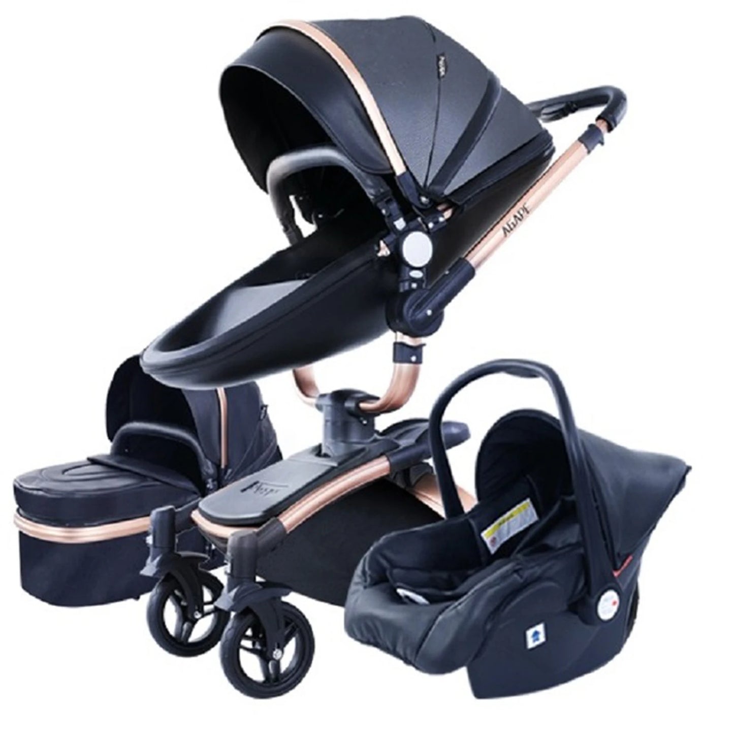 Baby Stroller 3 in 1 Baby Car Luxury High Landscape Baby Stroller Waterproof Safety Newborn Stroller Travel Pram Baby Carriage