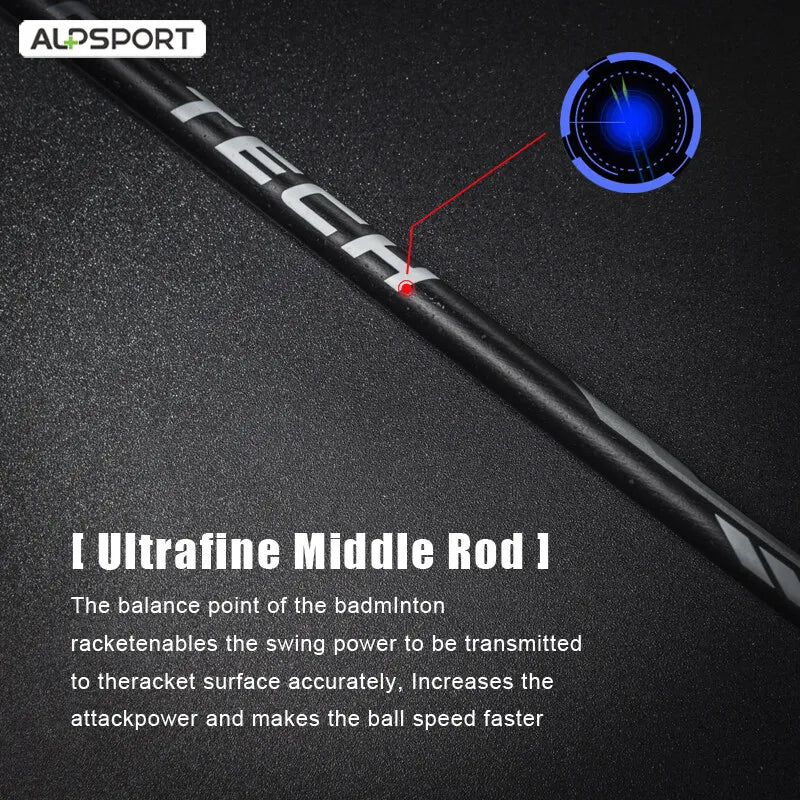 Alpsport Rr 4U G4 2 pcs/lot Original Super Offensive Max 25 lbs Carbon Fiber+Titanium Badminton Racket (Includes bag and string)