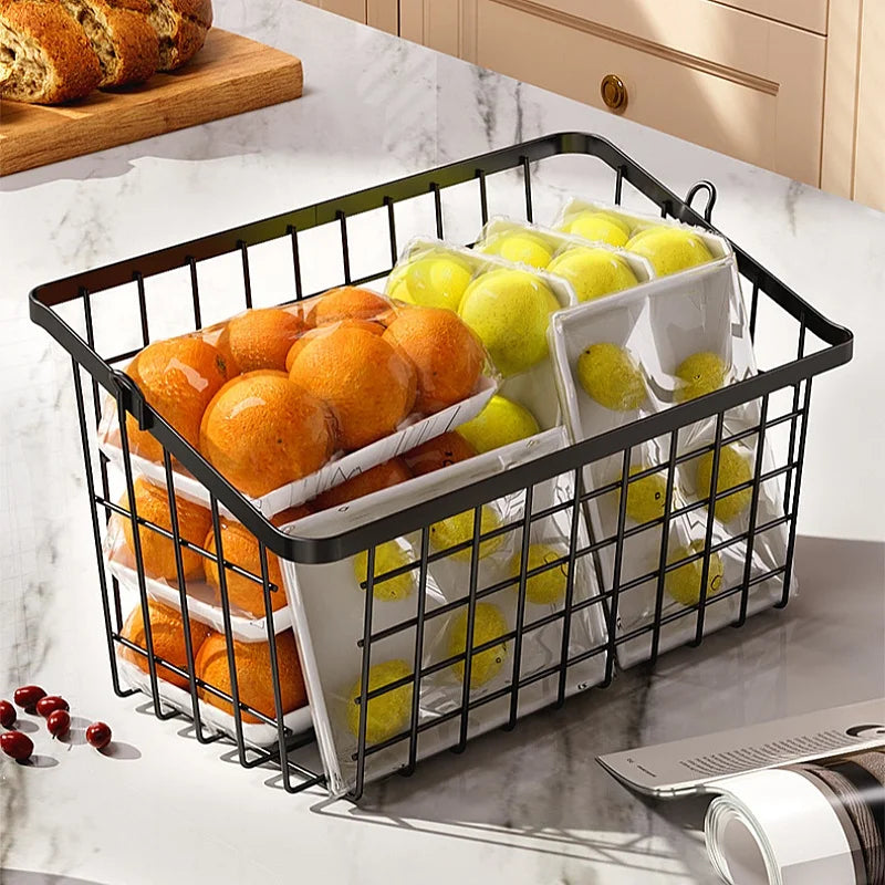 1Set Carbon Steel Double-layer Storage Racks for Home Organizers To Store Snacks Beverages Seasonings Toiletries and Other Items