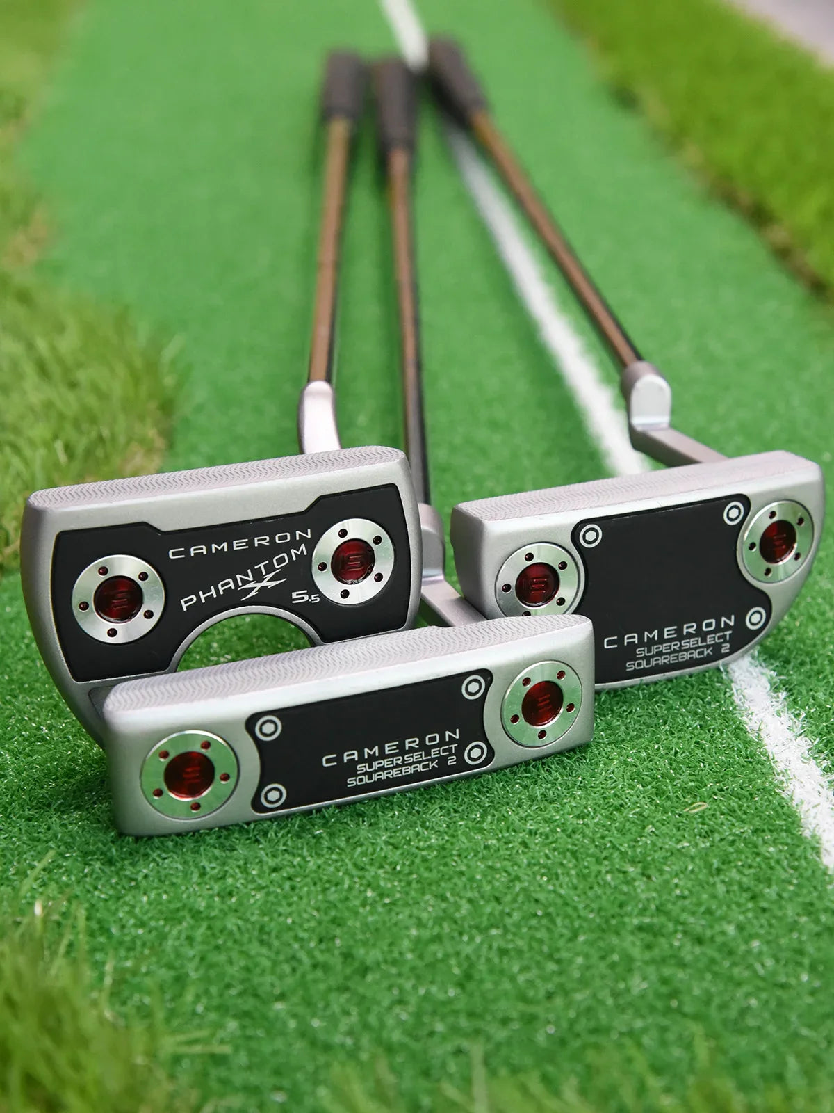 Newprot Select Squareback CAMERON Phantom X Straight Semicircle Cowhorn Golf Putters 32-35 Inch Steel Shaft With Head Cover