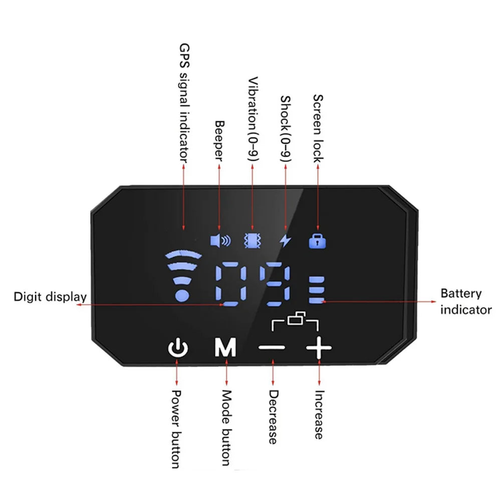 1000m GPS Dog Fence 100~3280 Ft Range Electric Dog Training Collar for Dogs