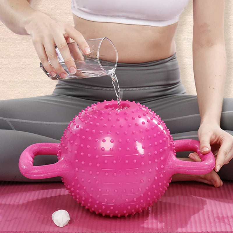 12LBS Water Kettle Bell Adjustable Weight Yoga Workout Fitness Kettlebells for exercise Pilates Massage Gym Equipment Training