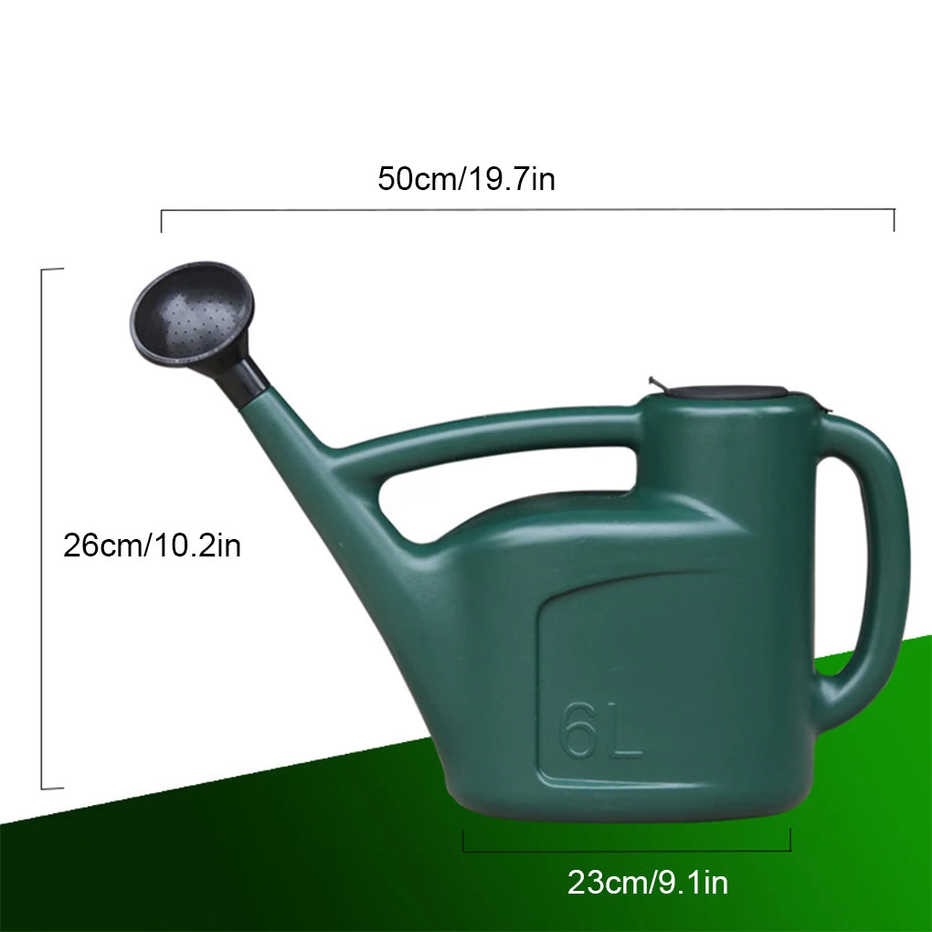 Watering Can Replacement 6L Wide Mouth Greenhouse Gardening Pot Sprinkler