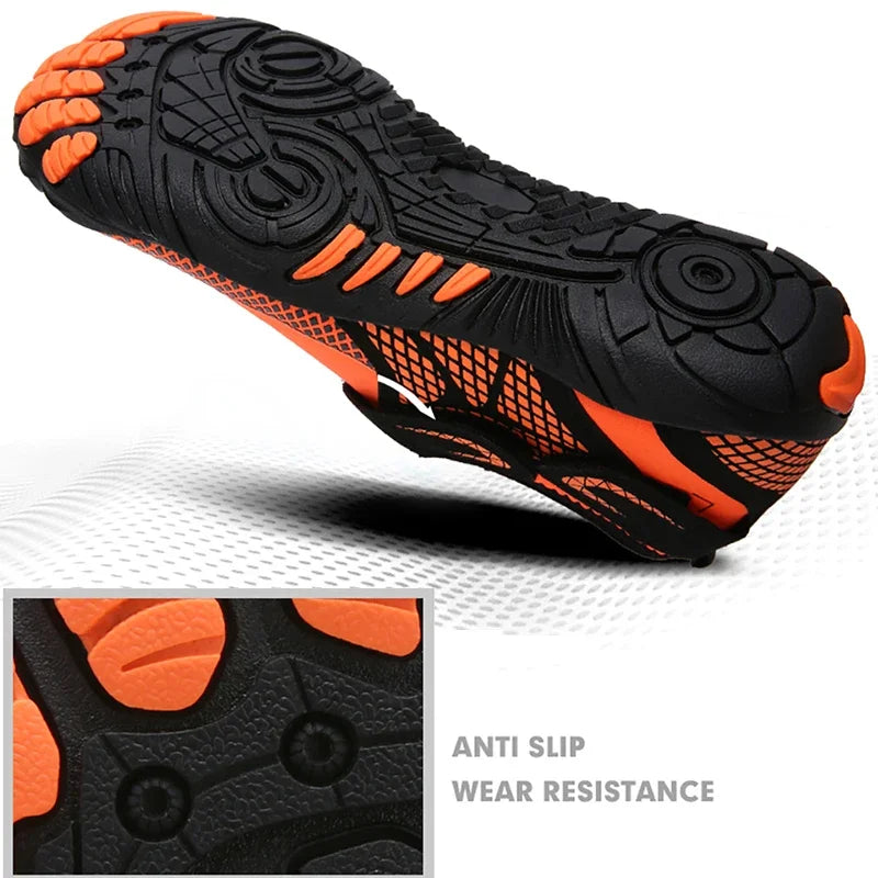 Men Women Aqua Shoes Barefoot Beach Swimming Sneakers Breathable Upstream Shoes Outdoor Quick Drying Anti-slip Water Shoes