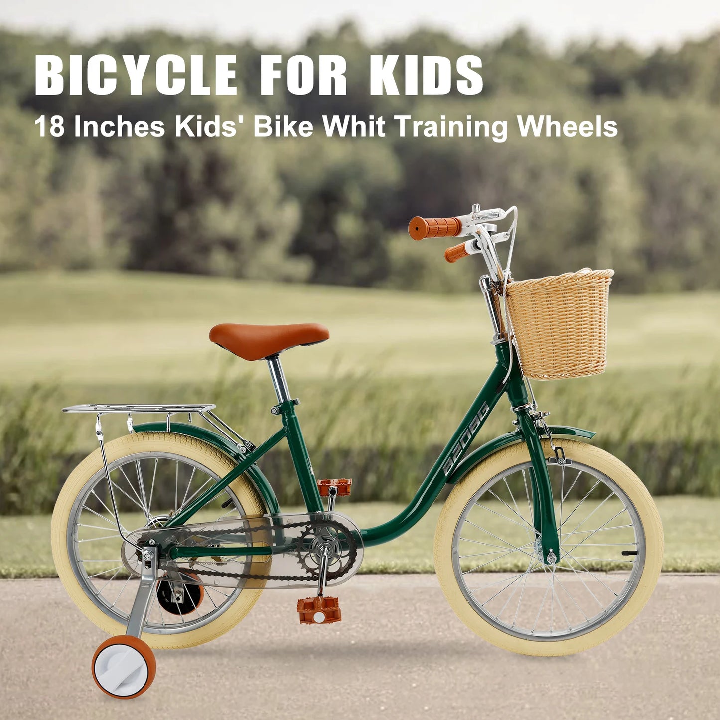 Child Bicycle for Ages 7-8-9 Years Boys and Girls with Basket