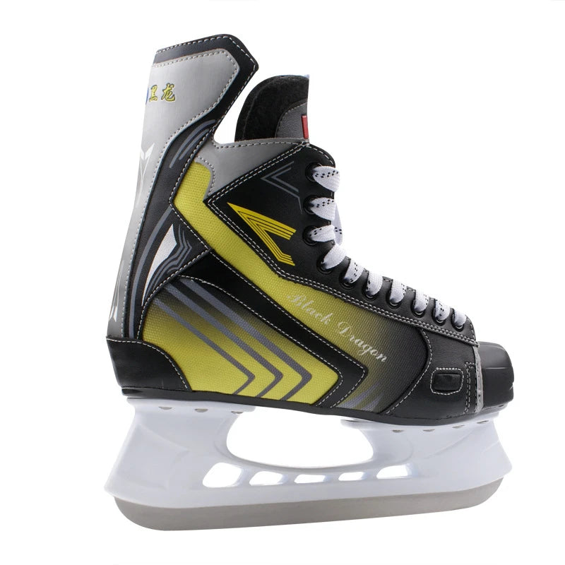 Original Black Dragon Ice Hockey Shoes Adult Child Ice Skates Professional Ball Knife Ice Hockey Knife Shoes Real Ice Skates