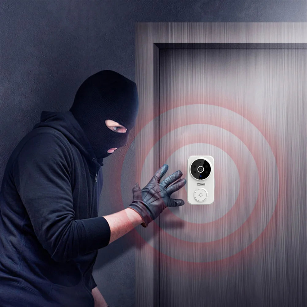 Wireless Doorbell WiFi Outdoor HD Camera Security Door Bell Night Vision Video Intercom Voice Change Home Monitor Door For Phone