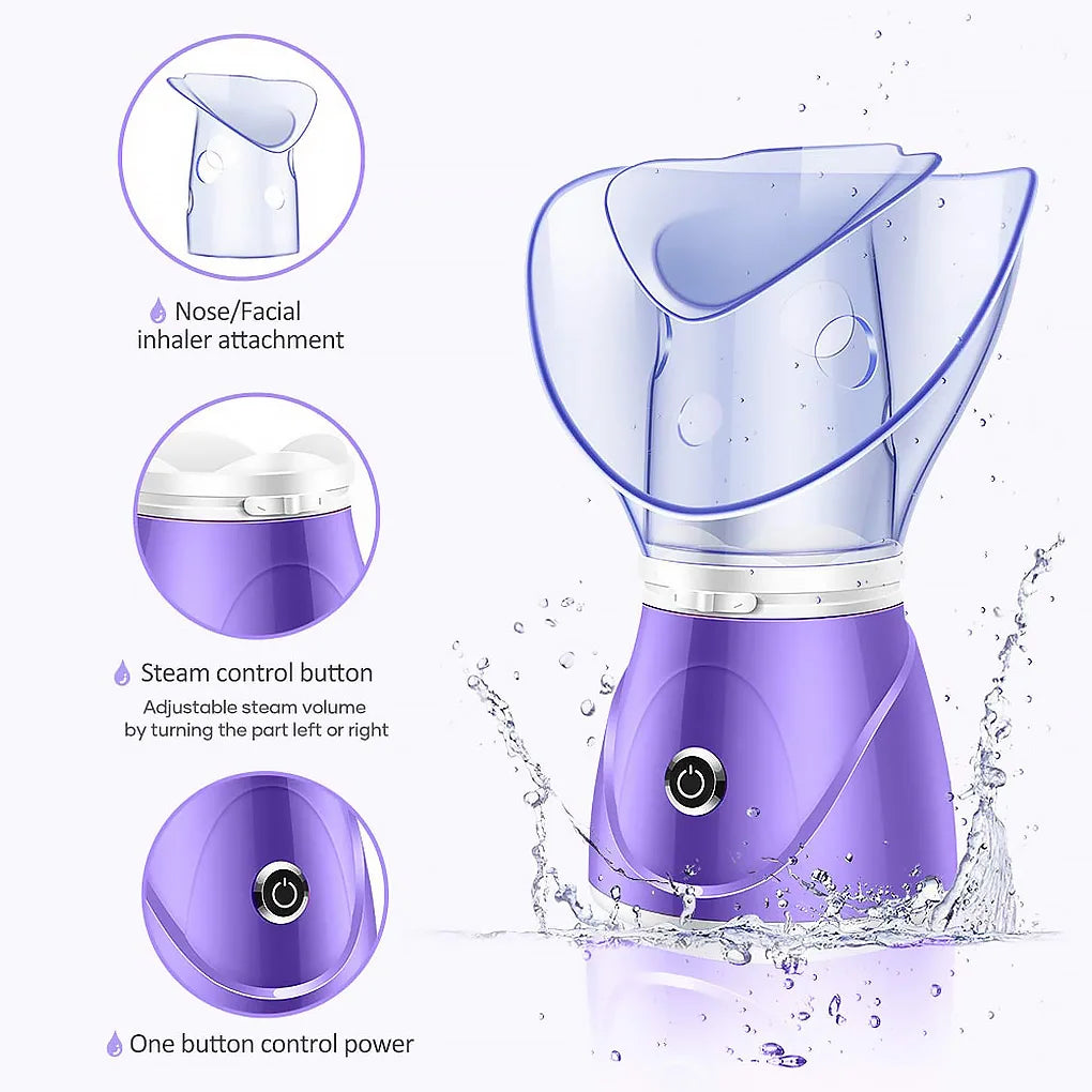 Face Steamer Facial Heating Sprayer Skin Moisturizing Pore Cleaner Facial Hot Fog Steamer Home Care Skin Humidifier SPA Machine