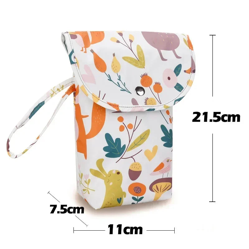 Reusable Baby Diaper Bag Pram Hanging Nappy Bag Waterproof Mommy Handbag Large Capacity Diaper Caddy Baby Essentials