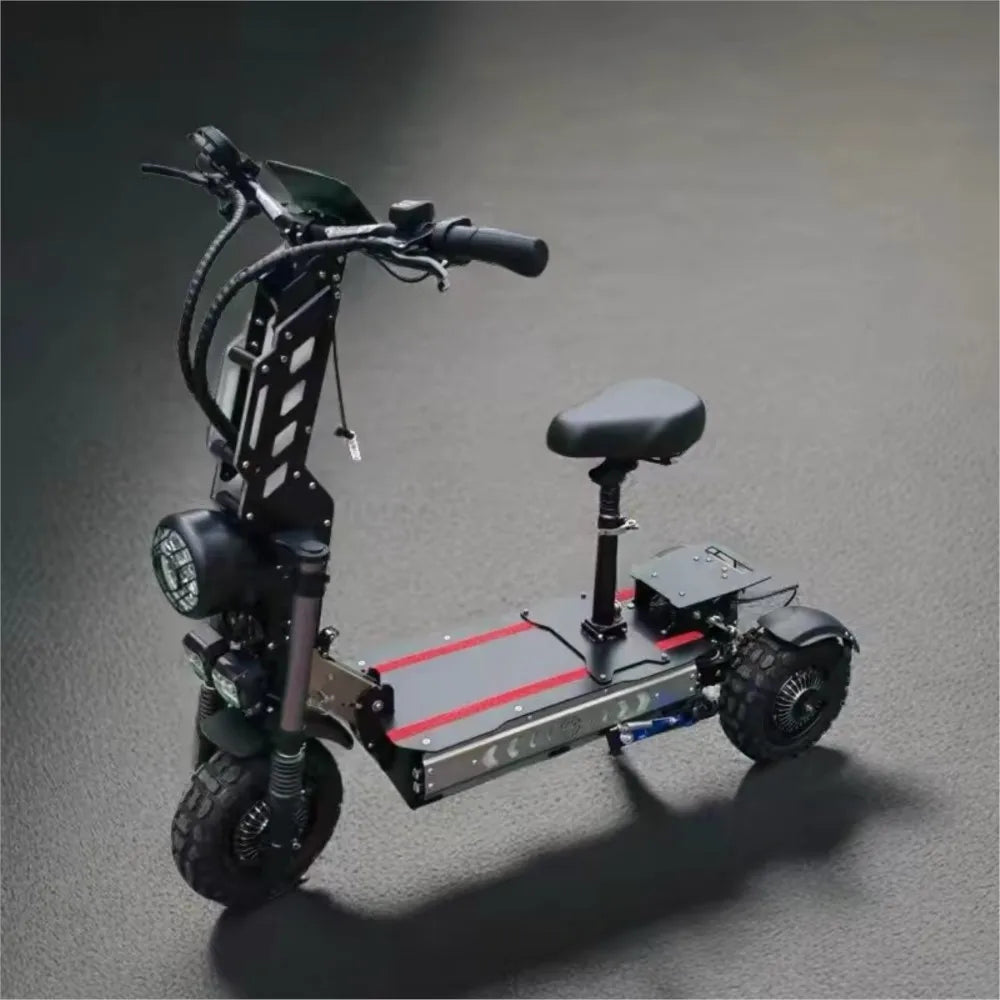 11 Inch 10500W60Ah Three Wheel  Folding Off-road Three Driven Electric Scooter Segway SZRT