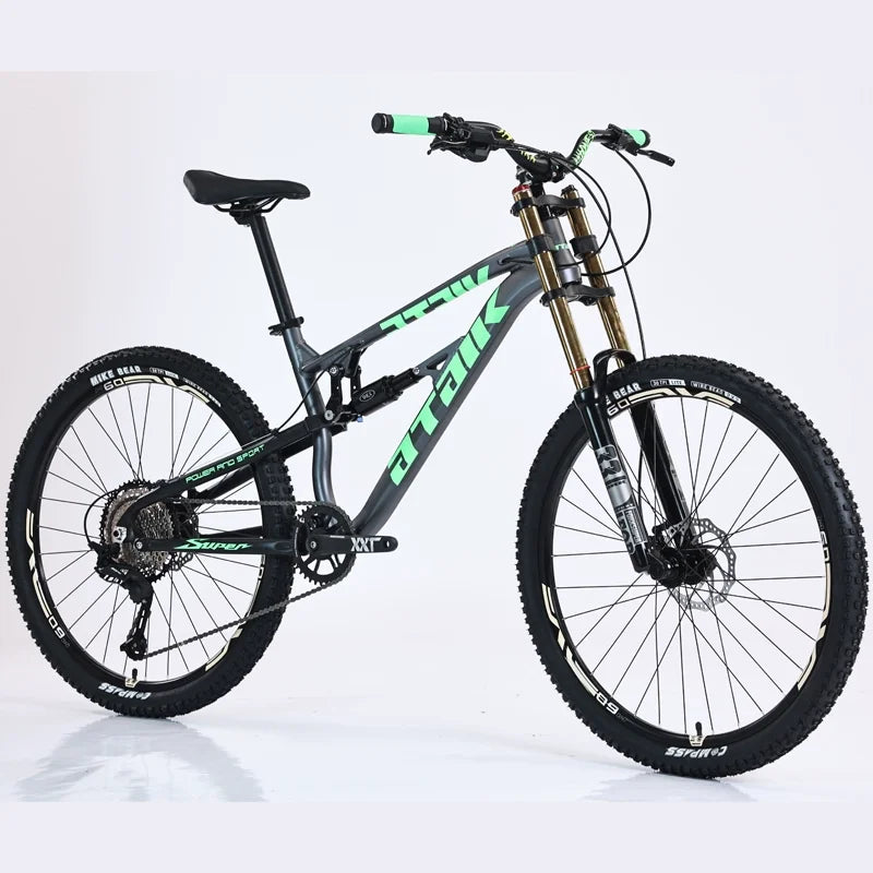 27.5 Inch Aluminum Alloy DH MTB Bike Soft Tail Thru Axle Bike 11 Speed Frame Mountain Bicycle Hydraulic Disc Brake Cross Country