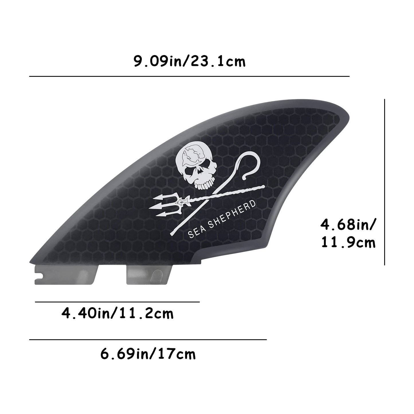 Twin Keel Single&Twin Tab Surfing Fins-Keel Twin Fins Set Honeycomb Fiberglass with Fin Screws and Fin Key