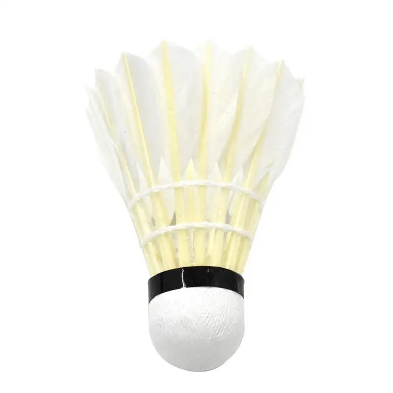 Feather Shuttlecock 12pcs Duck Feather Badminton Shuttlecocks High-Speed Training Badminton Balls Steady Flight Path Suitable