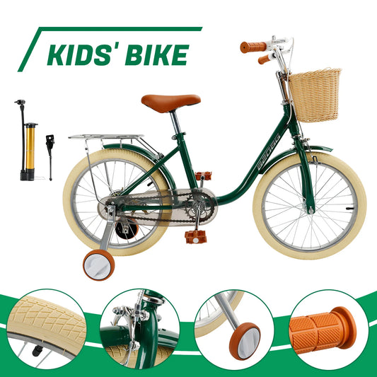 Child Bicycle for Ages 7-8-9 Years Boys and Girls with Basket