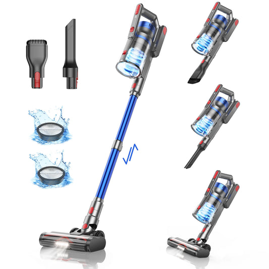 55 Mins 36KPA Suction Power 450W Cordless vacuum cleaners for pet home appliance 1.2L Dust Cup Removable Battery Handheld JR500