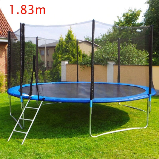 1.83-4.28m Trampoline Home Children's Indoor Commercial Jumping Bed Outdoor Round With Net Kindergarten Outdoor Adult