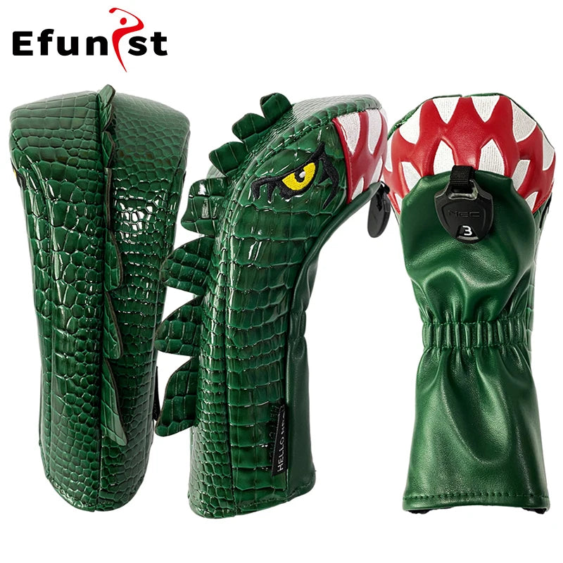Golf Wood Cover For Driver Fairway Hybrid Protector PU Leather Waterproof Golf Headcover Set Golf Club Covers