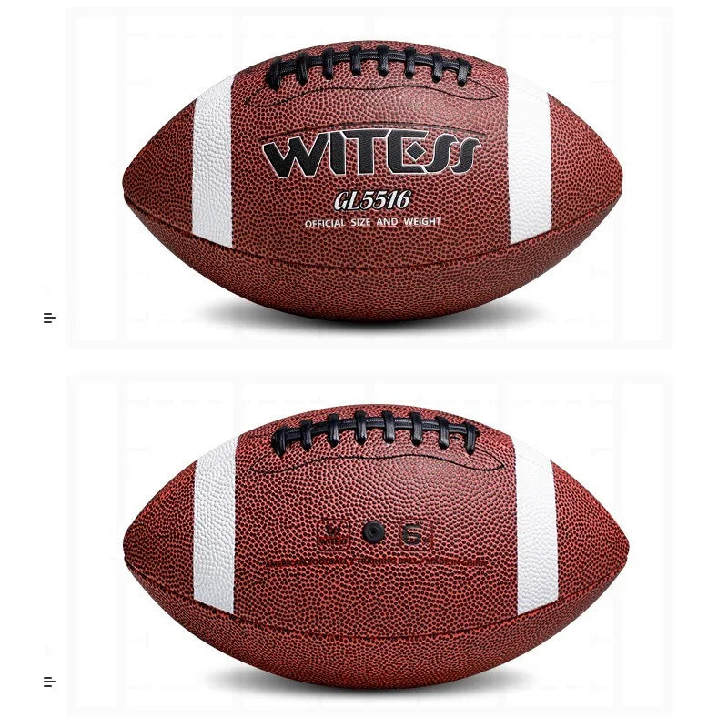 PU Machine-stitched American Football Rugby Teenagers Standard Size 6 Wear-resistant Anti-slip Training Competition Rugby Ball