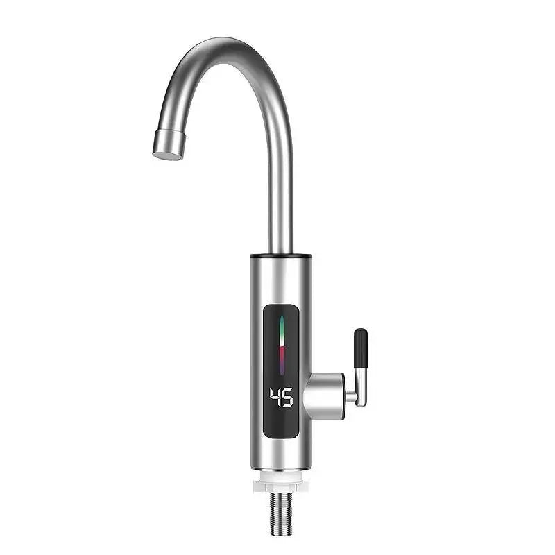 Electric Water Heater 3000W 220V 2 in 1 Kitchen Faucet Tankless Water Heater Tap Flowing Stainless Steel Electric Faucet Shower
