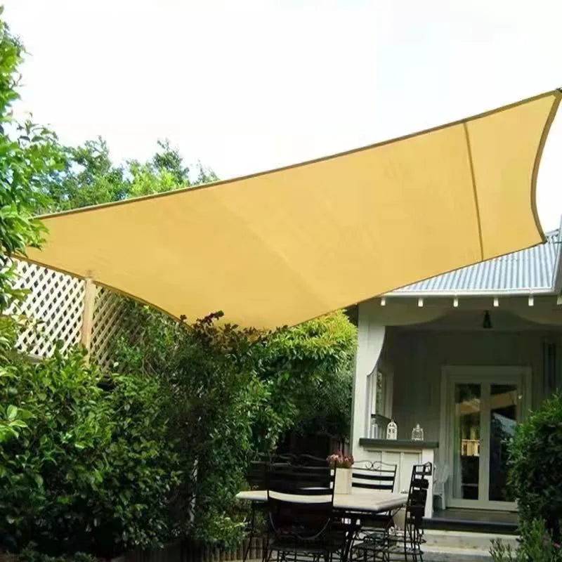 Outdoor garden shading mesh, terrace shading mesh, camping shading mesh, UV protection, HDPE sunscreen fabric, sunshade beige