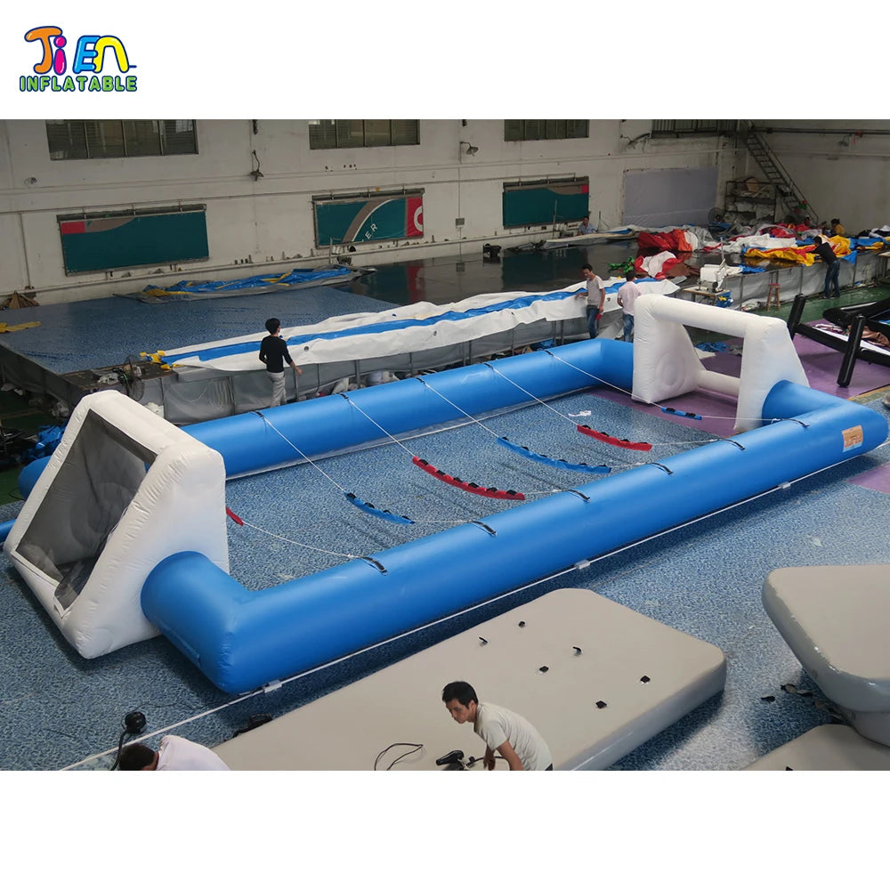 12 persons new baby foot humain field 12*6m Inflatable Human Foosball inflatable football pitch inflatable soccer field