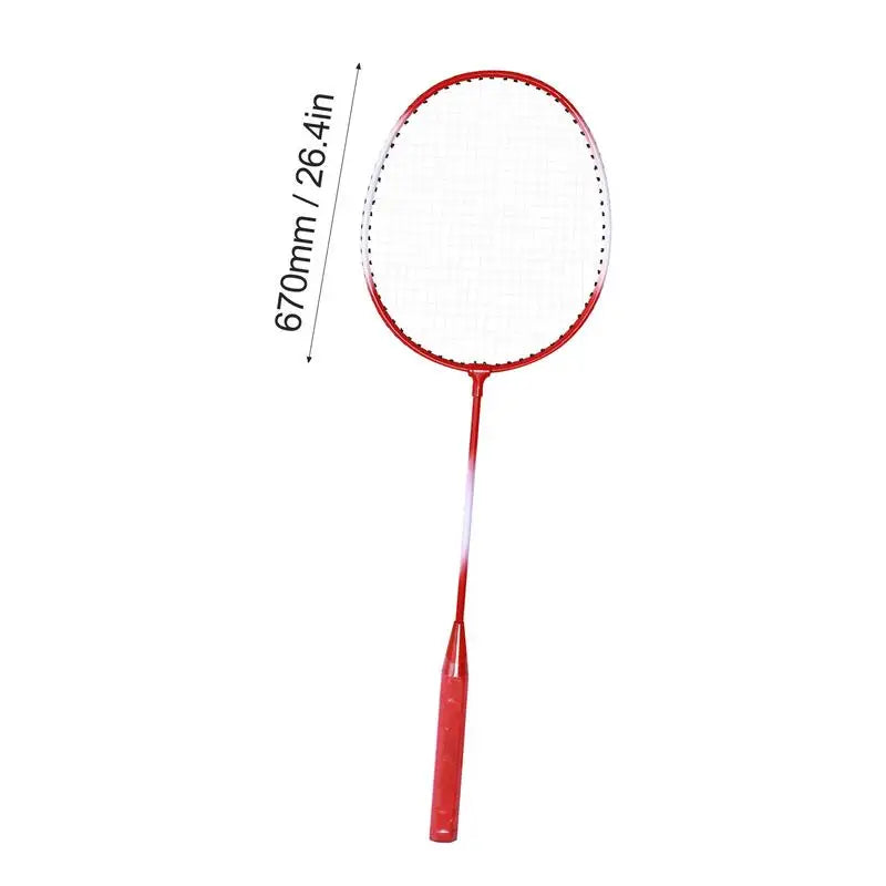 Professional Badminton Racket Portable 2 Player Badminton Rackets Indoor Badminton Set Sports Gear For Adults Teenagers Children