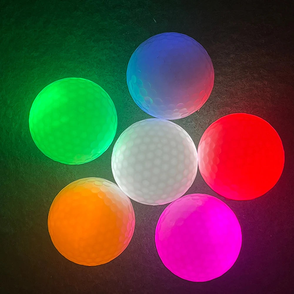 LED Glowing Golf Ball Flash Golf Ball Long Lasting Bright Glowing Ball Is Iuitable For Xi Golf Practice At Night 골프공