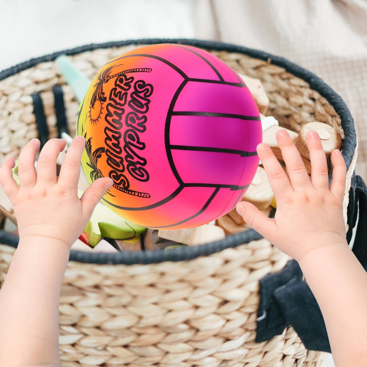 Beach Ball Thickened Rainbow Pvc Volleyball Children's Inflatable Toy Indoor and Outdoor Sports Equipment Teenagers