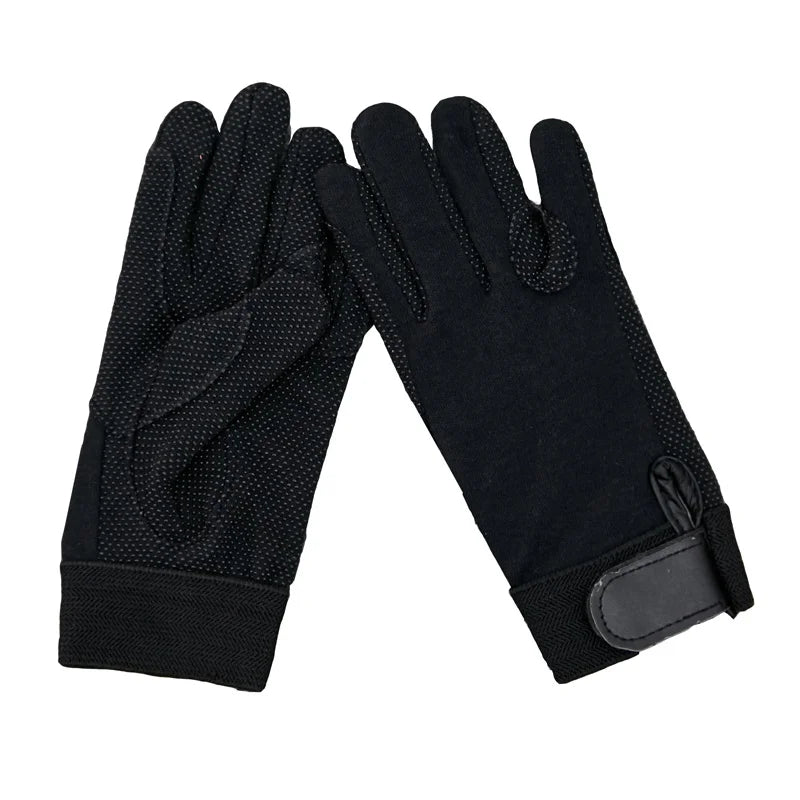 New Equestrian Horses Glove Horse Riding Gloves Lightweight Breathable Anti Slip Bike Full Finger Sports Gloves for Men Women