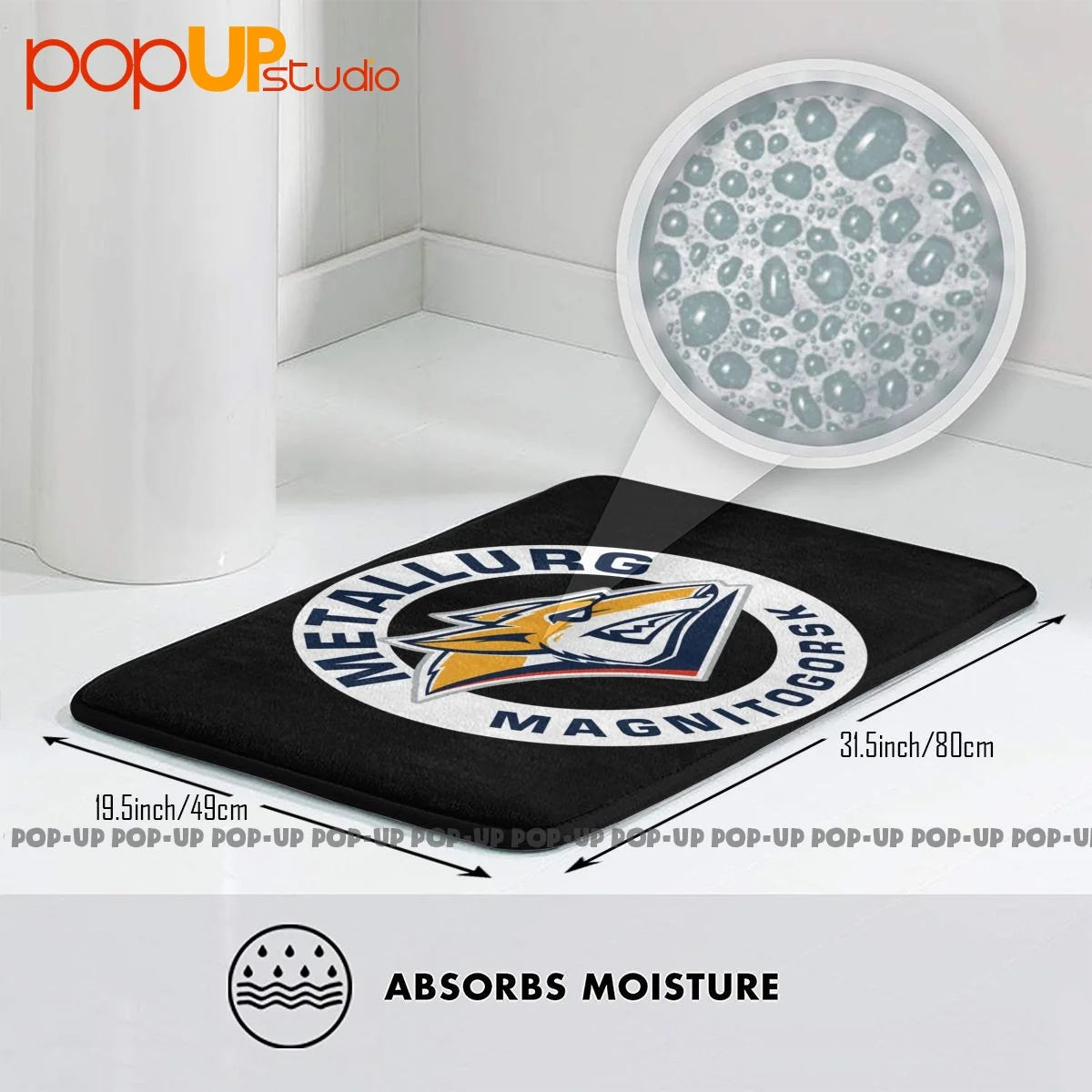 Metallurg Magnitogorsk Khl Russian Professional Hockey Mat Rug Carpet Fluffy Velvet Rug