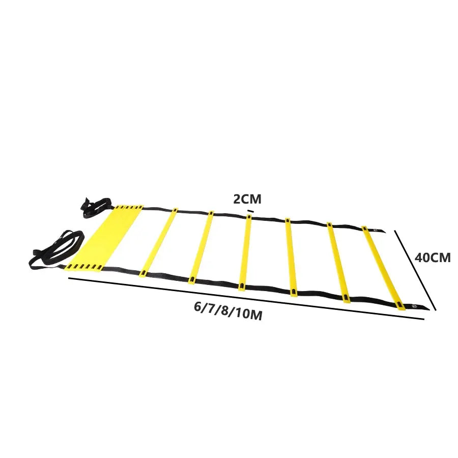 Sports Agility Ladder Football Adjustable Ladder Agility Training Ladder Jumping Fitness Body Coordination Warm-Up Training Tool