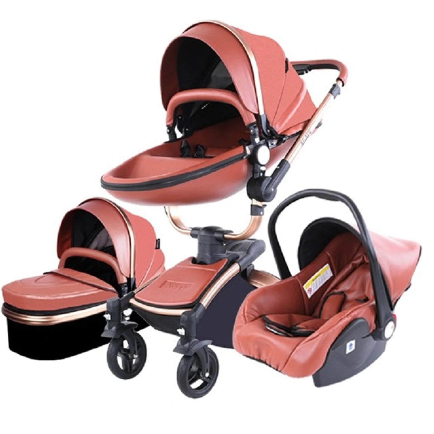 Baby Stroller 3 in 1 Baby Car Luxury High Landscape Baby Stroller Waterproof Safety Newborn Stroller Travel Pram Baby Carriage