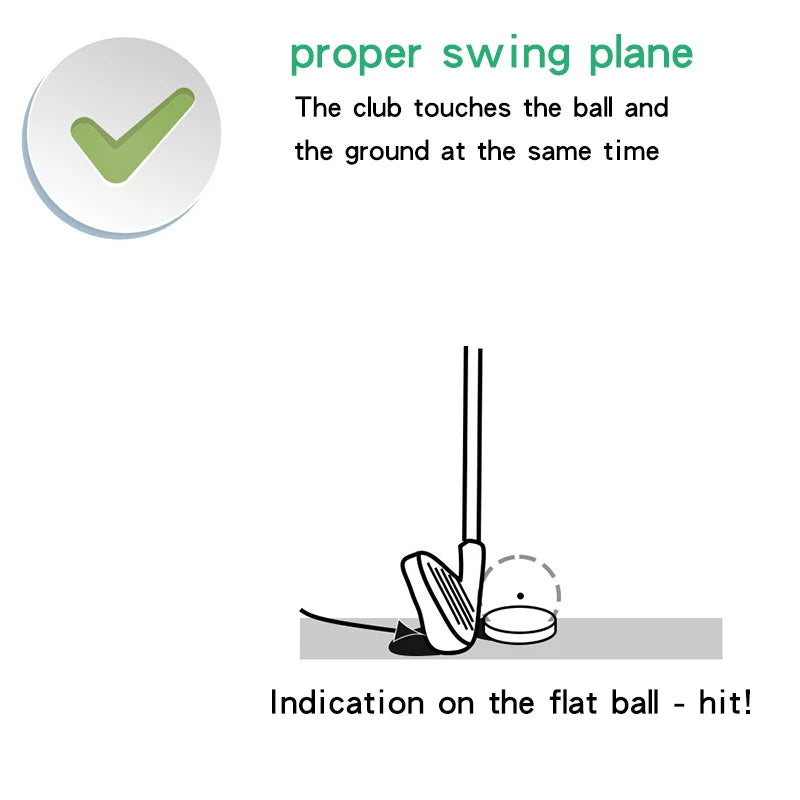 Golf Swing Trainer Flat Light Golf Practice Balls Indoor Outdoor Golf Trainning Aids For Iron Clubs Drop Shipping
