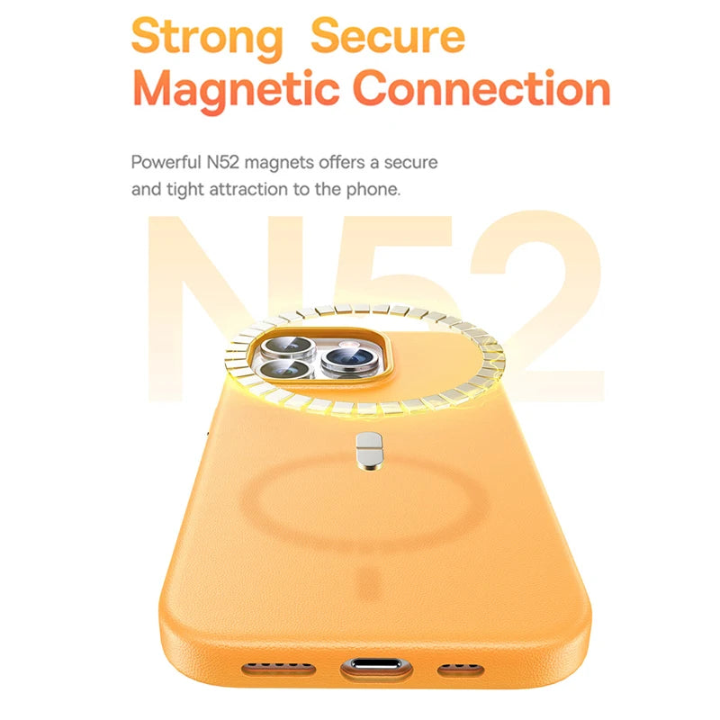 Leather Magnetic Case for iPhone 15 14 13