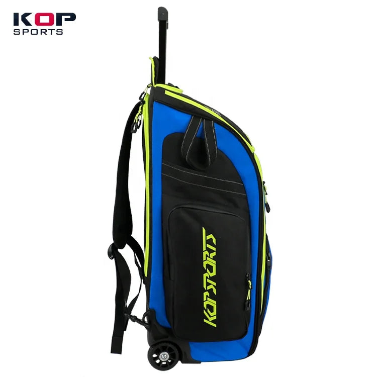 Custom Waterproof Cricket Bag With Trolley Wheels Shoe Compartment