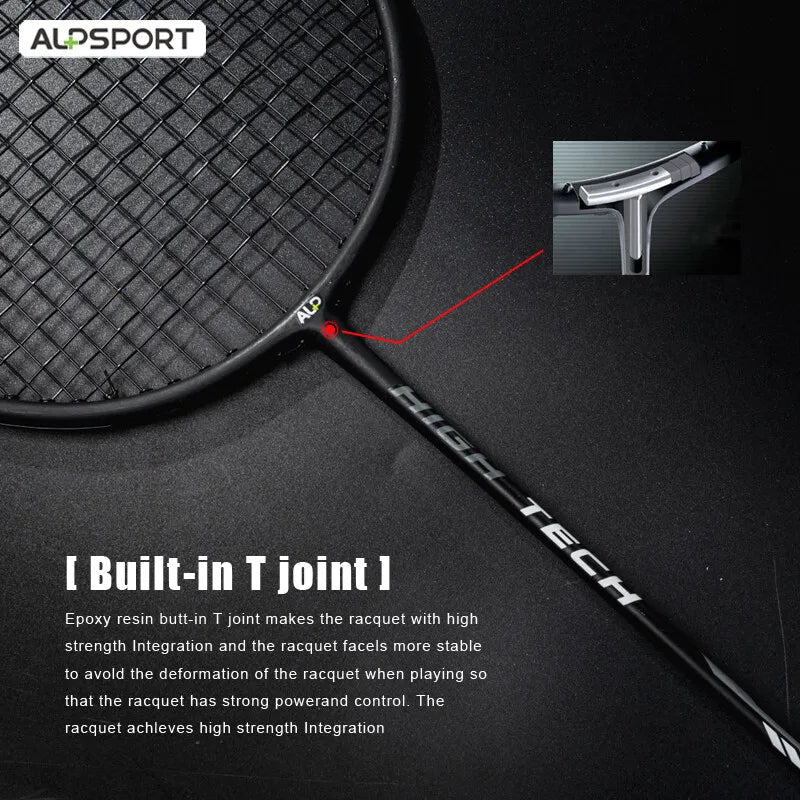 Alpsport Rr 4U G4 2 pcs/lot Original Super Offensive Max 25 lbs Carbon Fiber+Titanium Badminton Racket (Includes bag and string)