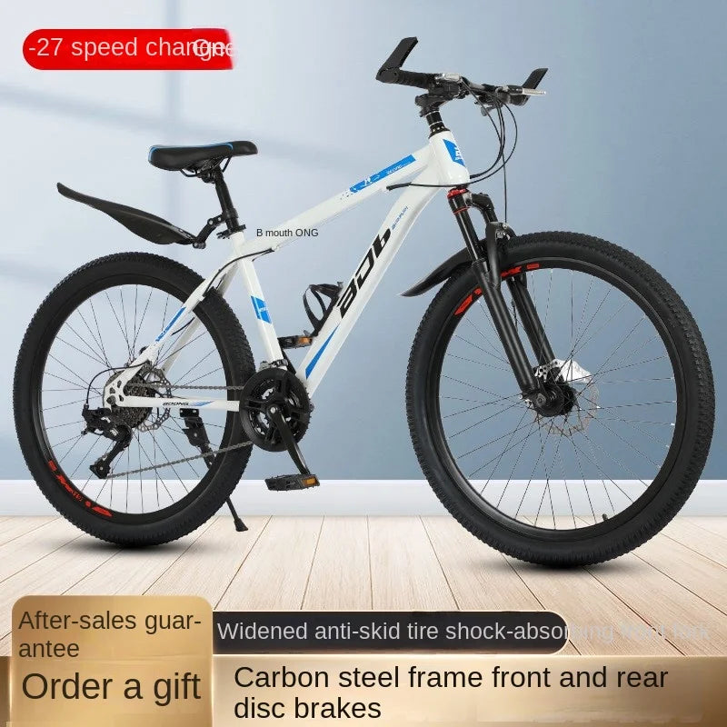 Cooya New Mountain Sports Bike Adult 24 "26" Men And Women Variable Speed Mountain Bike 27 Speed Trail Bike The Bike Is Light