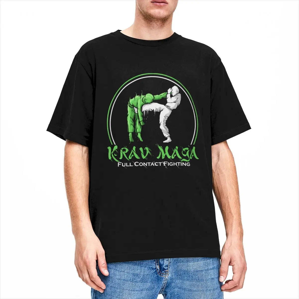 Men Women's T-Shirt Krav Maga Training Fighter Accessories Awesome Pure Cotton Short Sleeve T Shirt Round Neck Tops Plus Size
