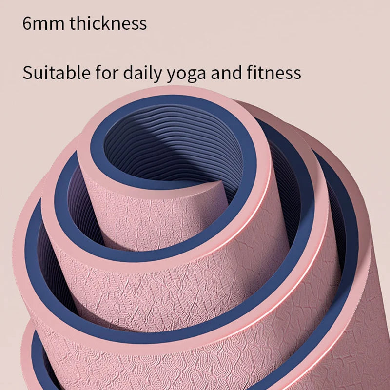 Yoga mat double-Sided Non Slip Eco Friendly