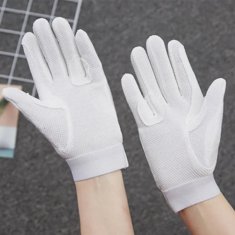 New Equestrian Horses Glove Horse Riding Gloves Lightweight Breathable Anti Slip Bike Full Finger Sports Gloves for Men Women