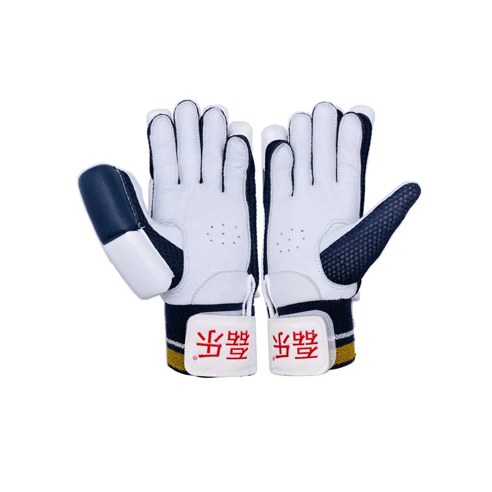 Left Hand Cricket Batting Gloves Thicken Sponge Shock Absorption Slip Resistance Breathable Leather Hand Protection