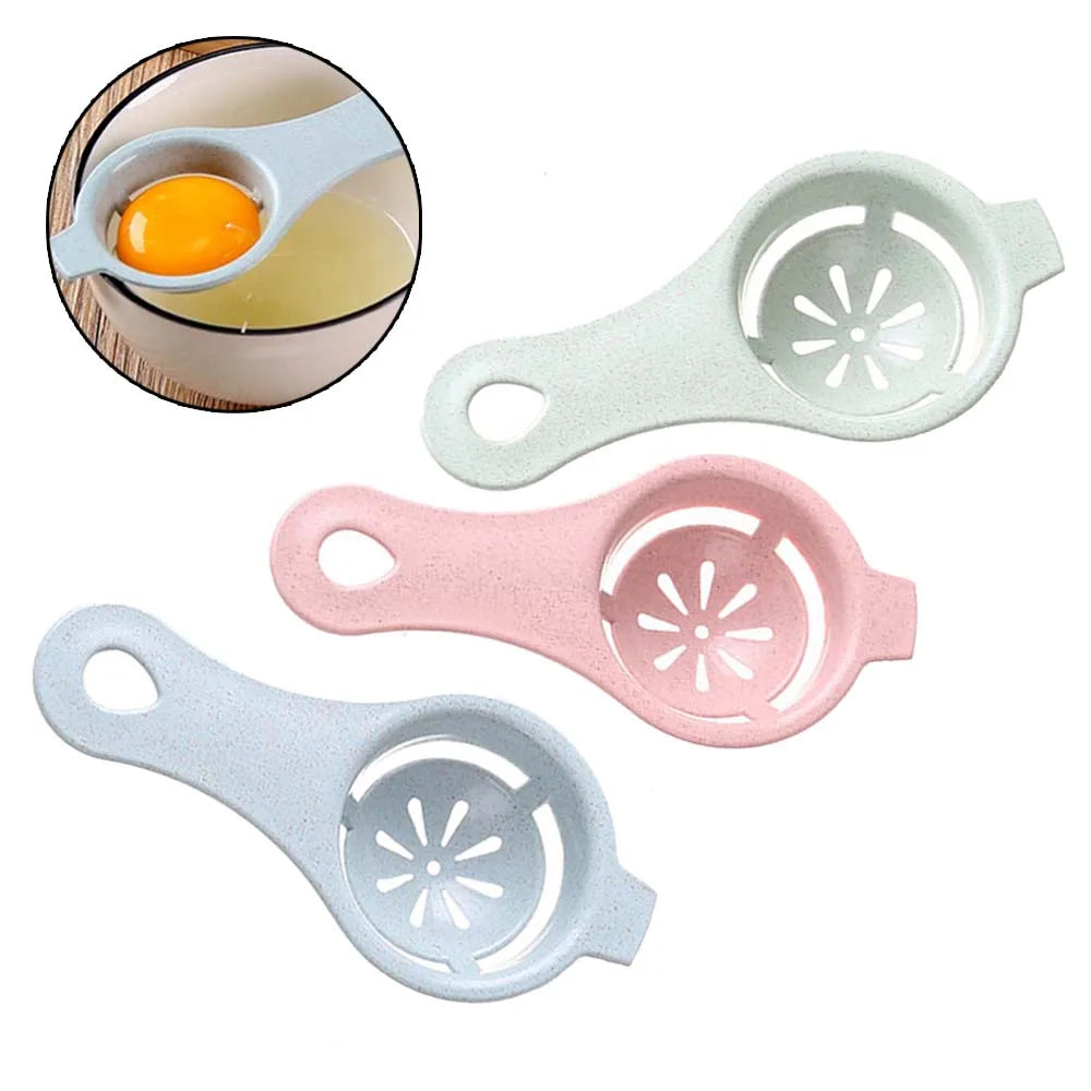 1PC Egg Yolk Separator Divider Plastic Convenient Household Eggs Tool Separates Sieve Cooking Baking Tool Kitchen Accessories